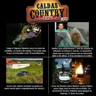 Caldas Country Show Caldas Country Show Festival sertanejo tem drogas, sexo, vandalismo e assassinato veja fotos