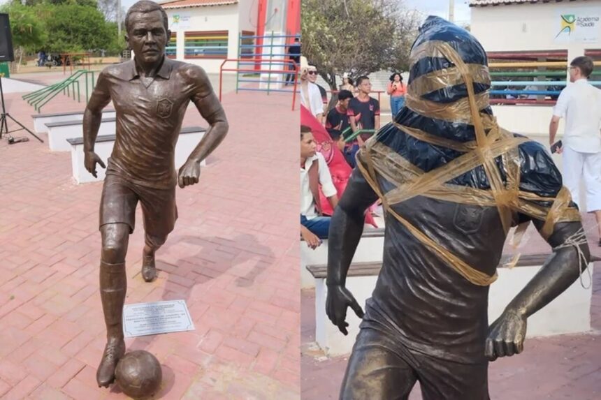 Prefeitura de Juazeiro vai recolher estátua em homenagem a Daniel Alves