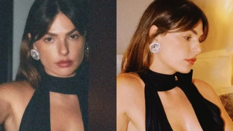 Que fartura! isis valverde enlouquece fãs com seios saltando de decote profundo: Que fartura! Isis Valverde enlouquece fãs com seios saltando de decote profundo: "Maravilhosa" - Reprodução/Marco