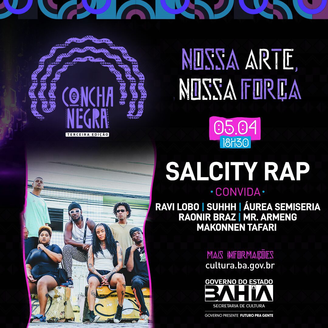 Show SALCITY RAP une artistas da cena rap de Salvador na Concha Negra