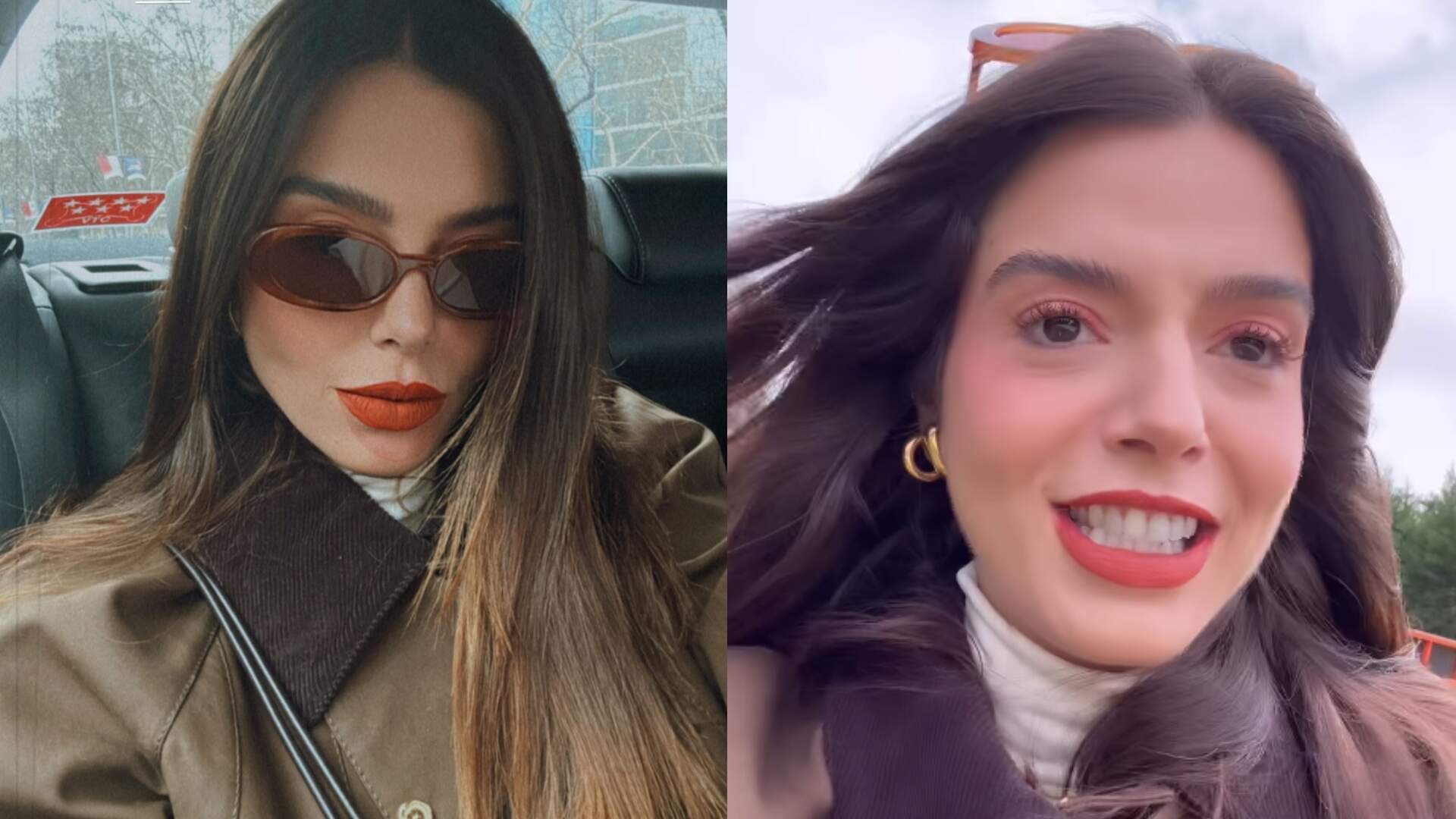 Na Espanha, Giovanna Lancellotti tenta atravessar recapeamento de rua e se dá mal! Veja imagens - Metropolitana FM