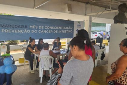 Hospital Roberto Santos conscientiza sobre câncer colorretal.