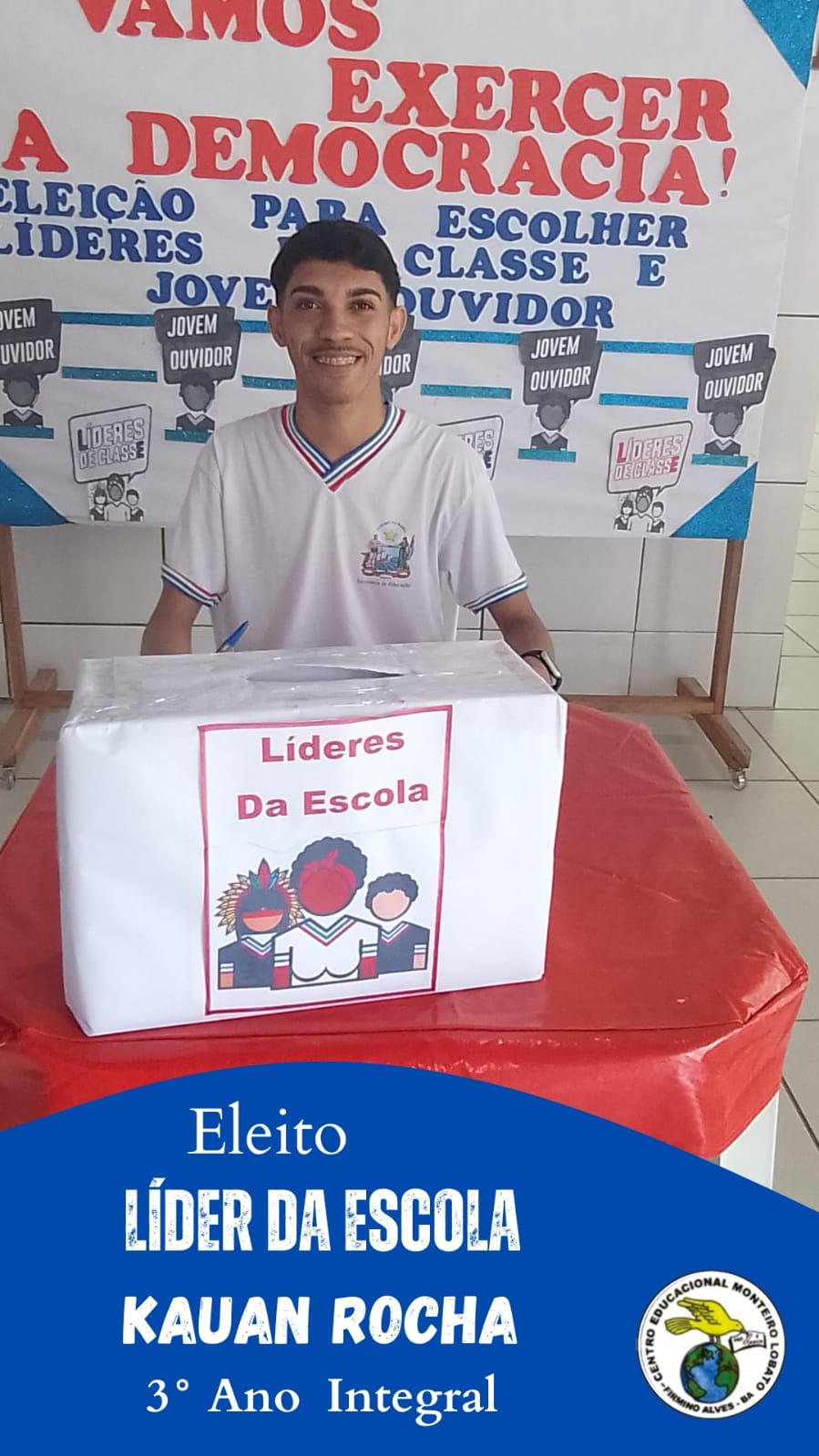 Estudantes votam em líderes, vice-líderes municipais e jovens ouvidores