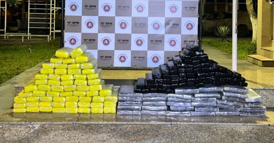 Prisão de dois traficantes e apreensão de 218 kg de drogas em Itabuna