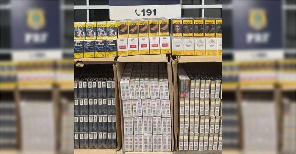 Mais de 2 mil maços de cigarros ilegais apreendidos em Vitória da Conquista
