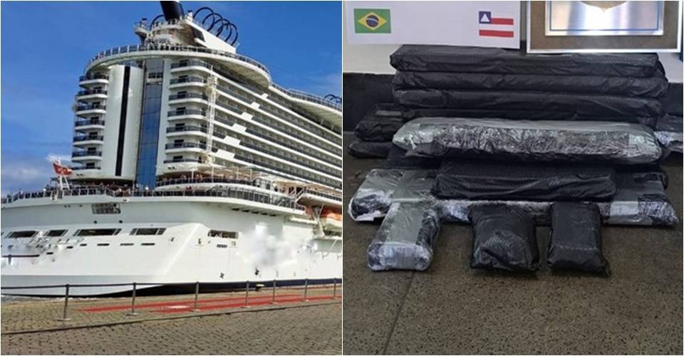 Dupla é detida com quase 30 kg de cocaína em navio no Porto de Ilhéus