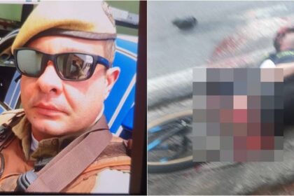 Policial perde perna e falece após ser atropelado pedalando; motorista foge