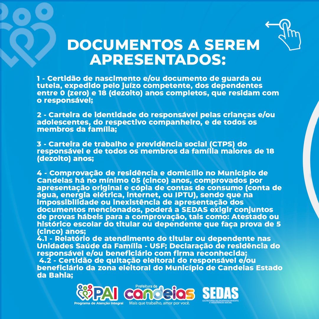 Prazo para atualização de dados no PAI: 17 de maio.