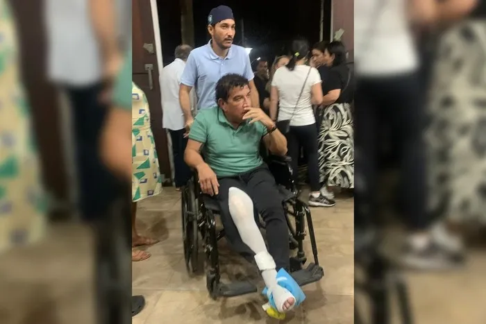 Recém-operado, Magno Malta vai ao velório da deputada federal Amália Barros (PL-MT)