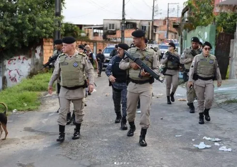 Reforço policial em Vila Verde, Salvador: segurança ampliada