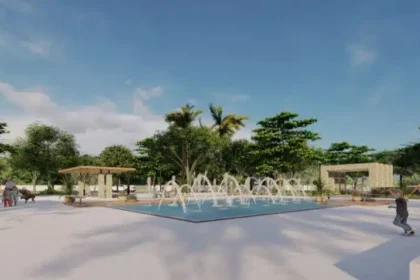 Praça de Guarajuba terá fonte luminosa