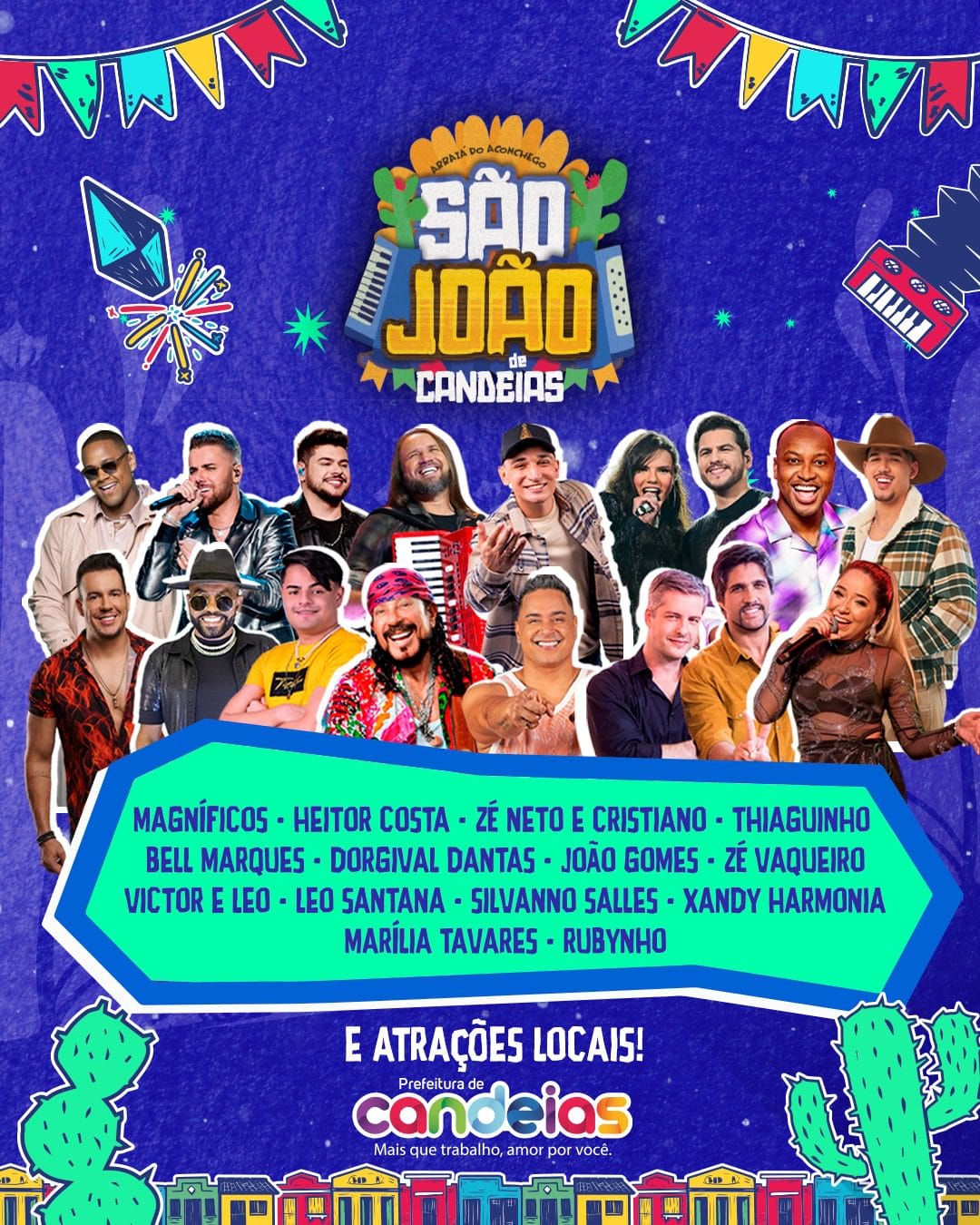 Prefeitura divulga programação do Arraiá do Aconchego 2024 com artistas locais em destaque