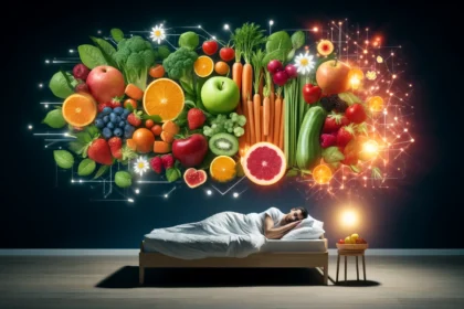 Relação entre uma dieta saudável e sono.