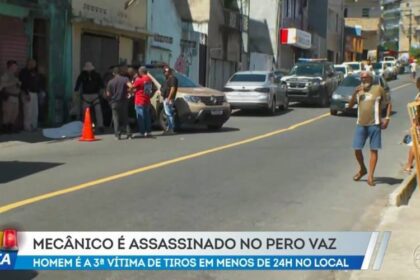 Mecânico é morto a tiros em Pero Vaz: ‘Queima de arquivo’