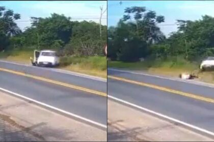 Motorista cai em ribanceira ao perseguir passageiro que se jogou do carro