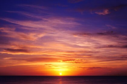 Por que o céu fica colorido durante o pôr do Sol?