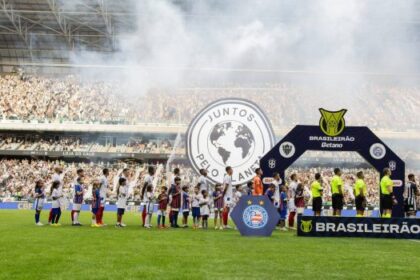 Bahia empata em 1 a 1 com o Galo e se mantém na vice-liderança da Série A