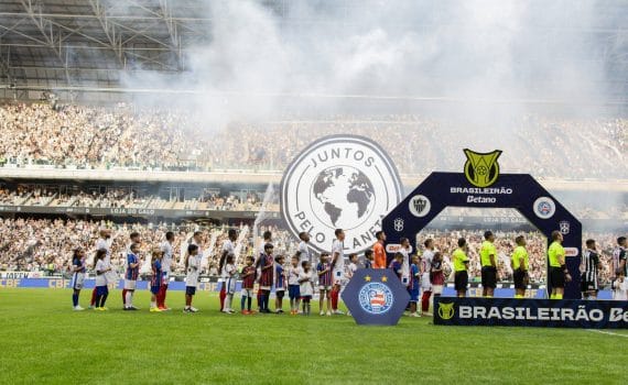 Bahia empata em 1 a 1 com o Galo e se mantém na vice-liderança da Série A