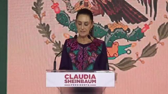 Projeção oficial indica vitória de Claudia Sheinbaum no México, que será primeira mulher a presidir o país