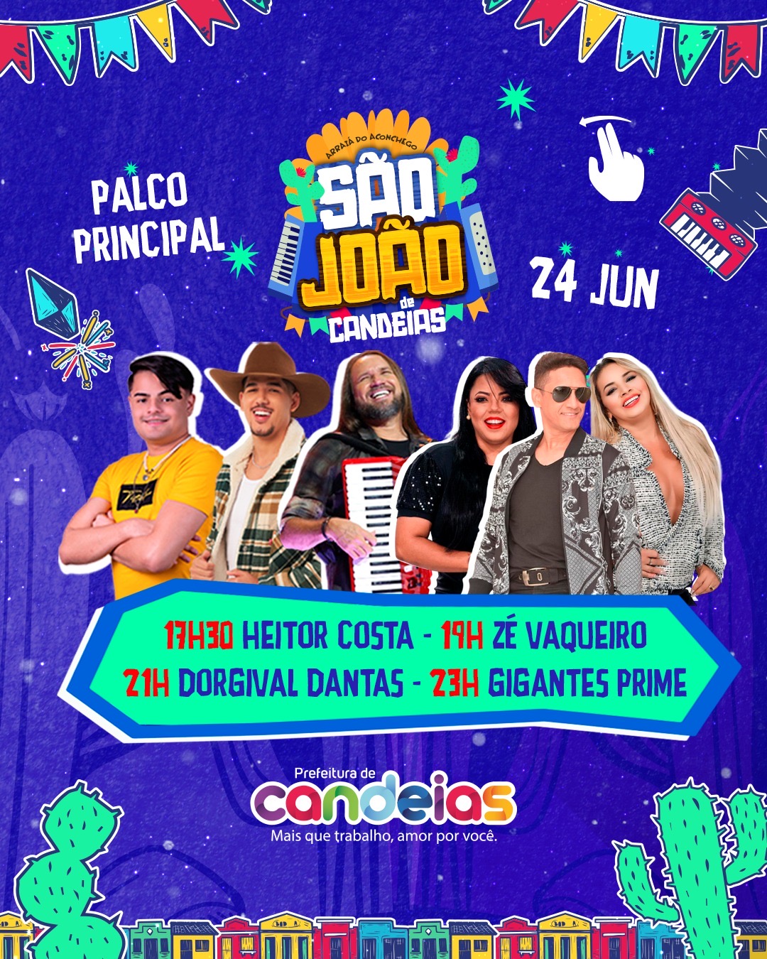 Arraiá do Aconchego: Veja os horários dos shows desta segunda (24)