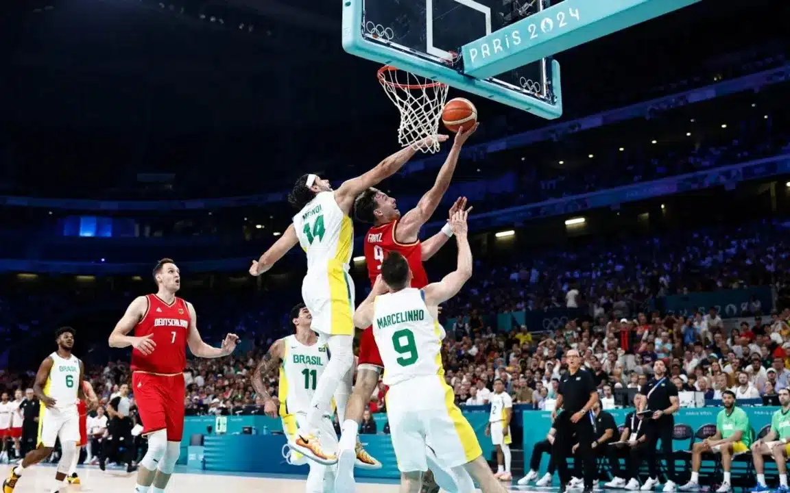Jogos de Paris: Basquete masculino do Brasil perde para a Alemanha
