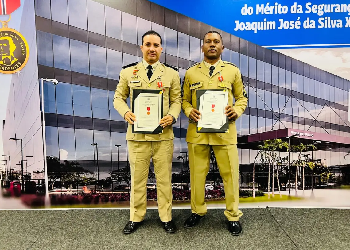 Major Diego Pestana e Sargento Wellington são Homenageados pela SSP-BA
