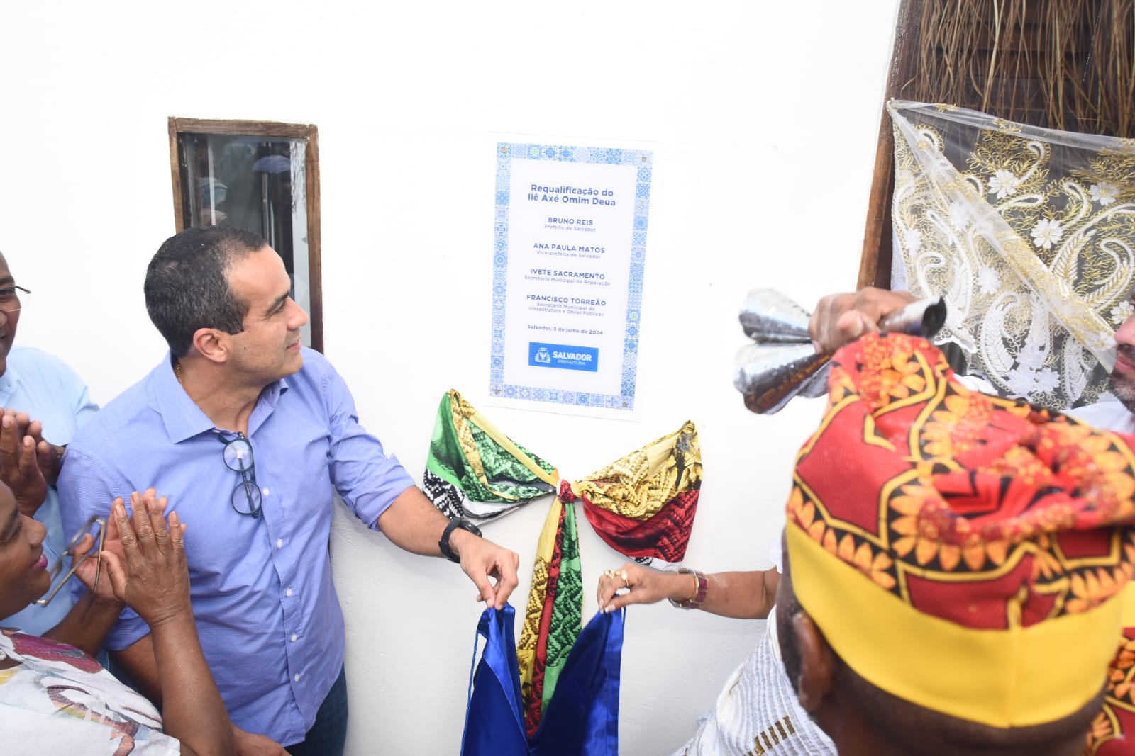 Bruno Reis entrega requalificação do primeiro terreiro beneficiado pelo programa Casa Odara