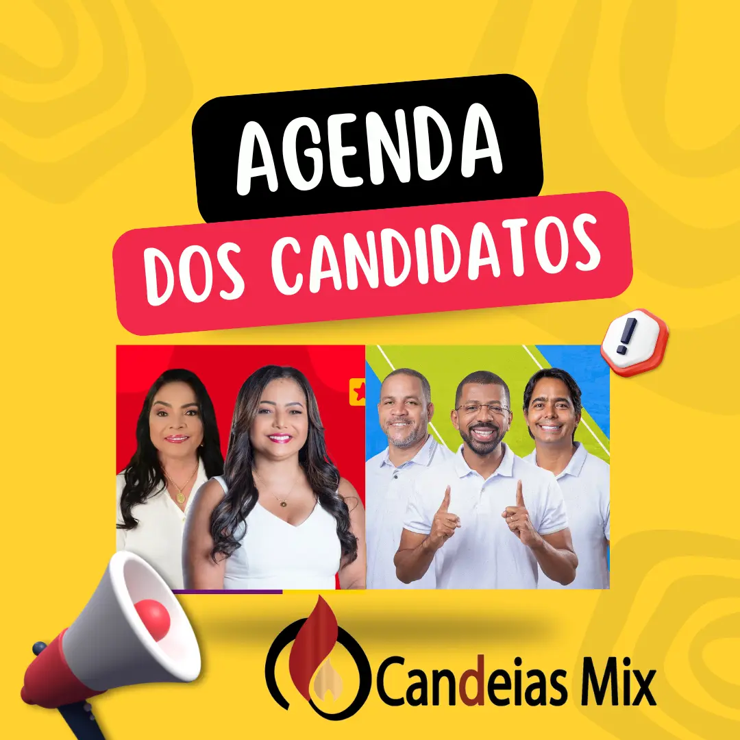 Confira a Agenda dos Candidatos a Prefeito de Candeias: Eriton Ramos e Marivalda da Silva