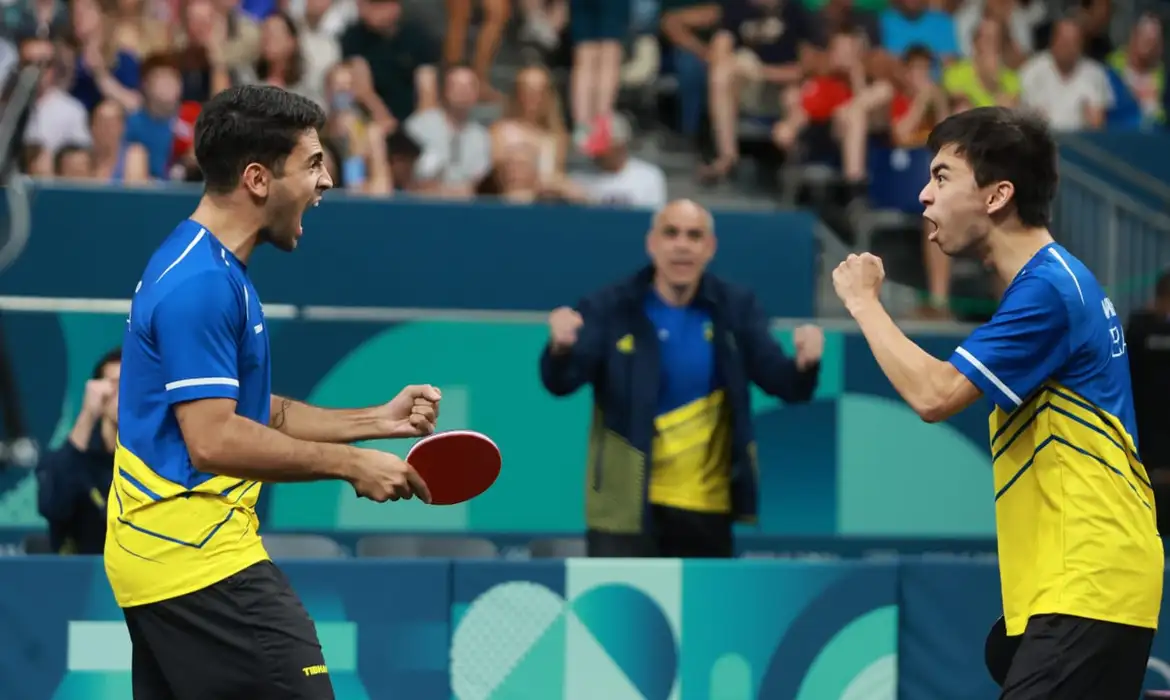 Jogos de Paris: Brasil é eliminado nas equipes masculinas do tênis de mesa