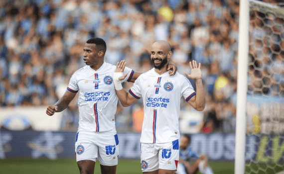 Série A: Fora de casa, Bahia aplica 2 a 0 no Grêmio com dois gols de Thaciano