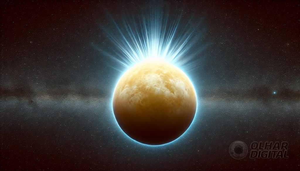 Flash azul “separa um pedaço” de Vênus; veja imagem rara