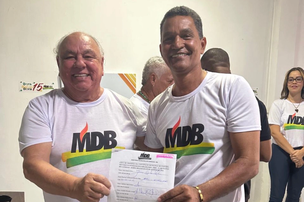 Jarinho e Marcus Vinícius são oficializados como candidatos em convenção do MDB