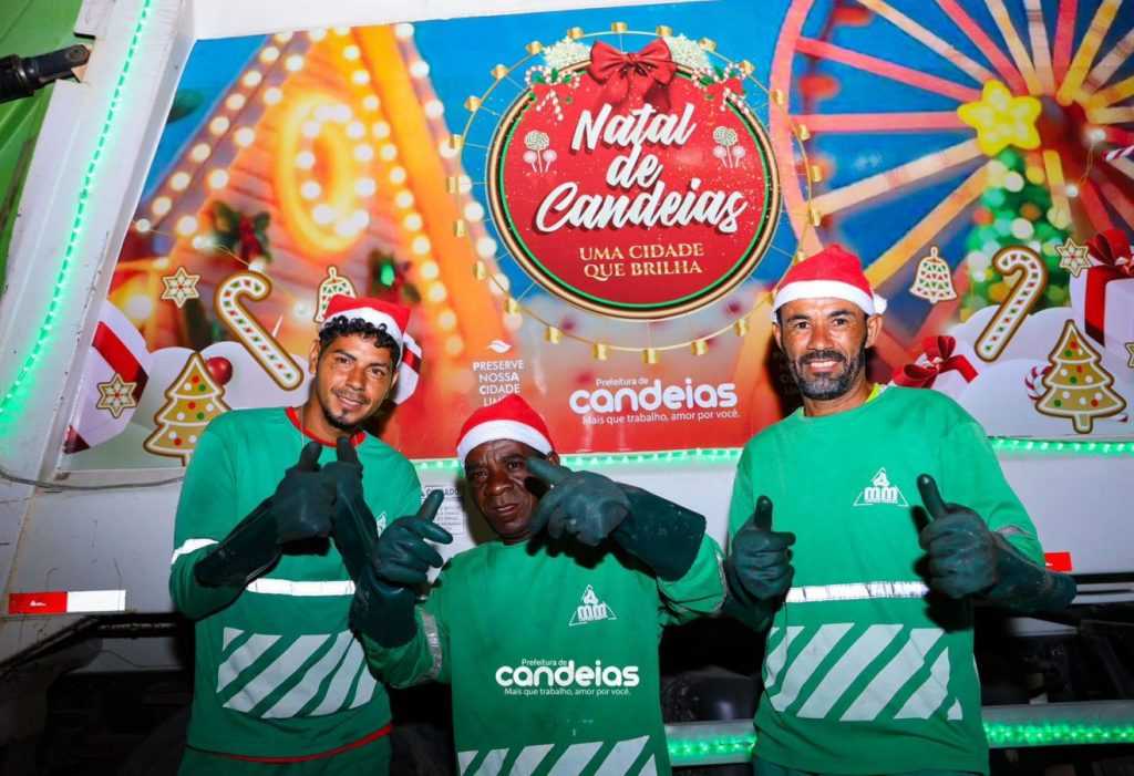 Caminhões de lixo decorados para o Natal viralizam online
