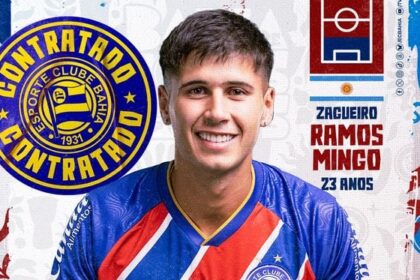 Bahia oficializa contratação do zagueiro argentino Santiago Mingo