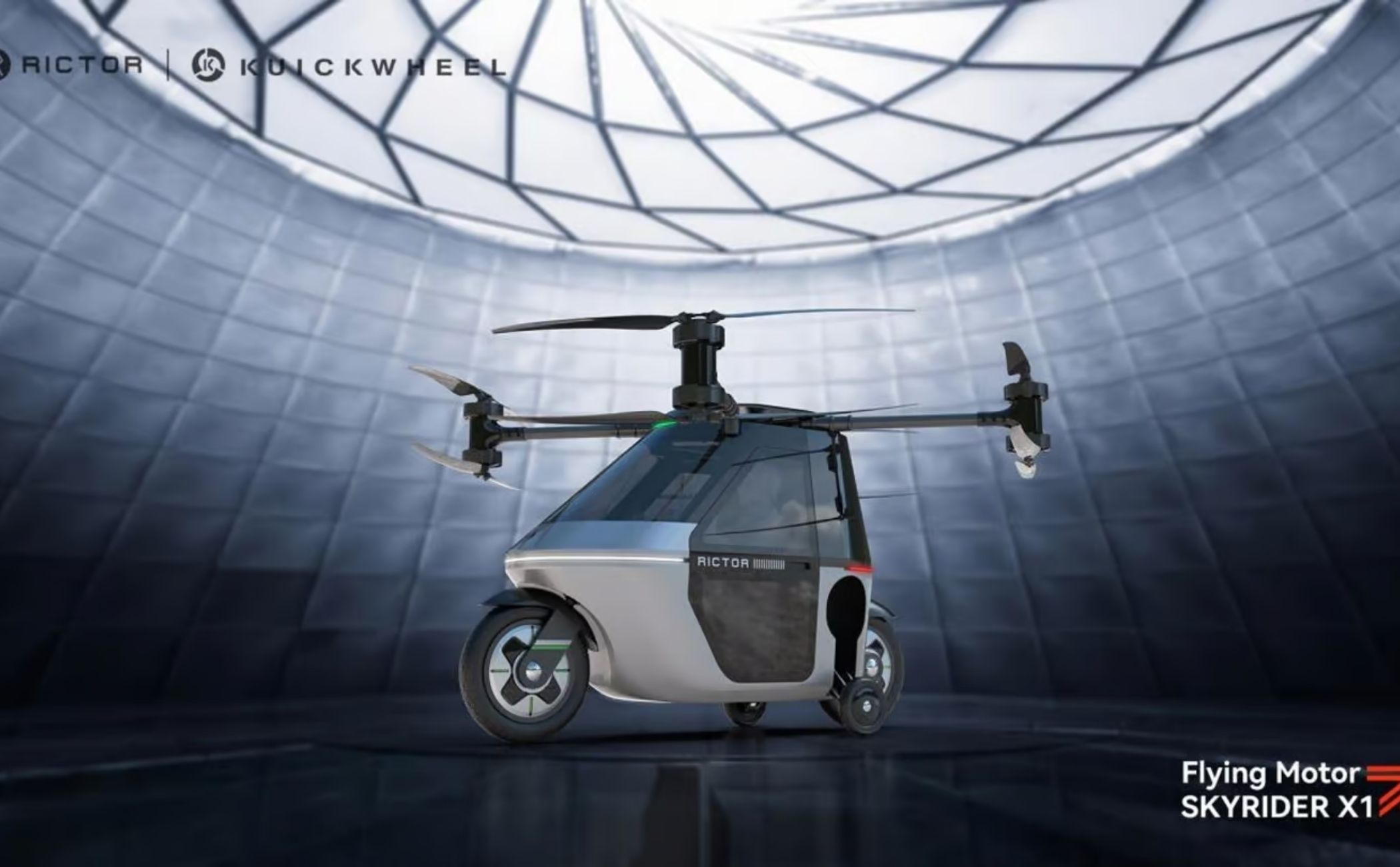 O futuro chegou! Empresa chinesa anuncia moto voadora