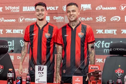 Vitória apresenta Claudinho e Thiaguinho e reforça elenco para 2025