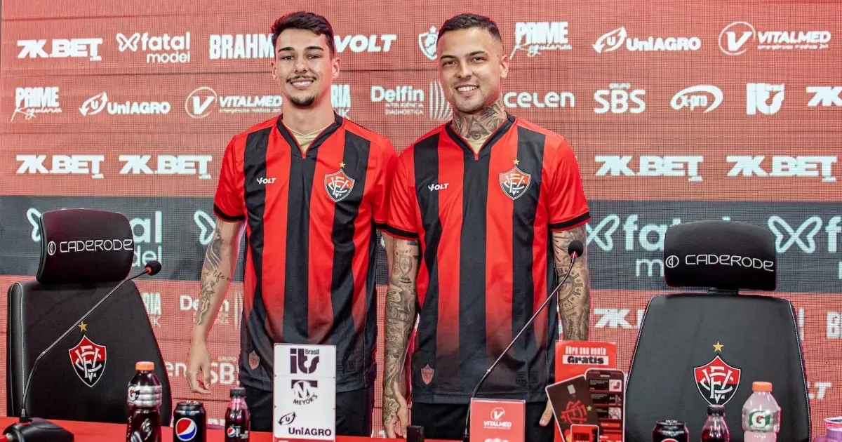 Vitória apresenta Claudinho e Thiaguinho e reforça elenco para 2025