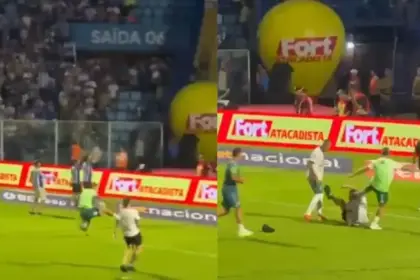 VÍDEO: Jogador da Chapecoense agride torcedor do Avaí com voadora