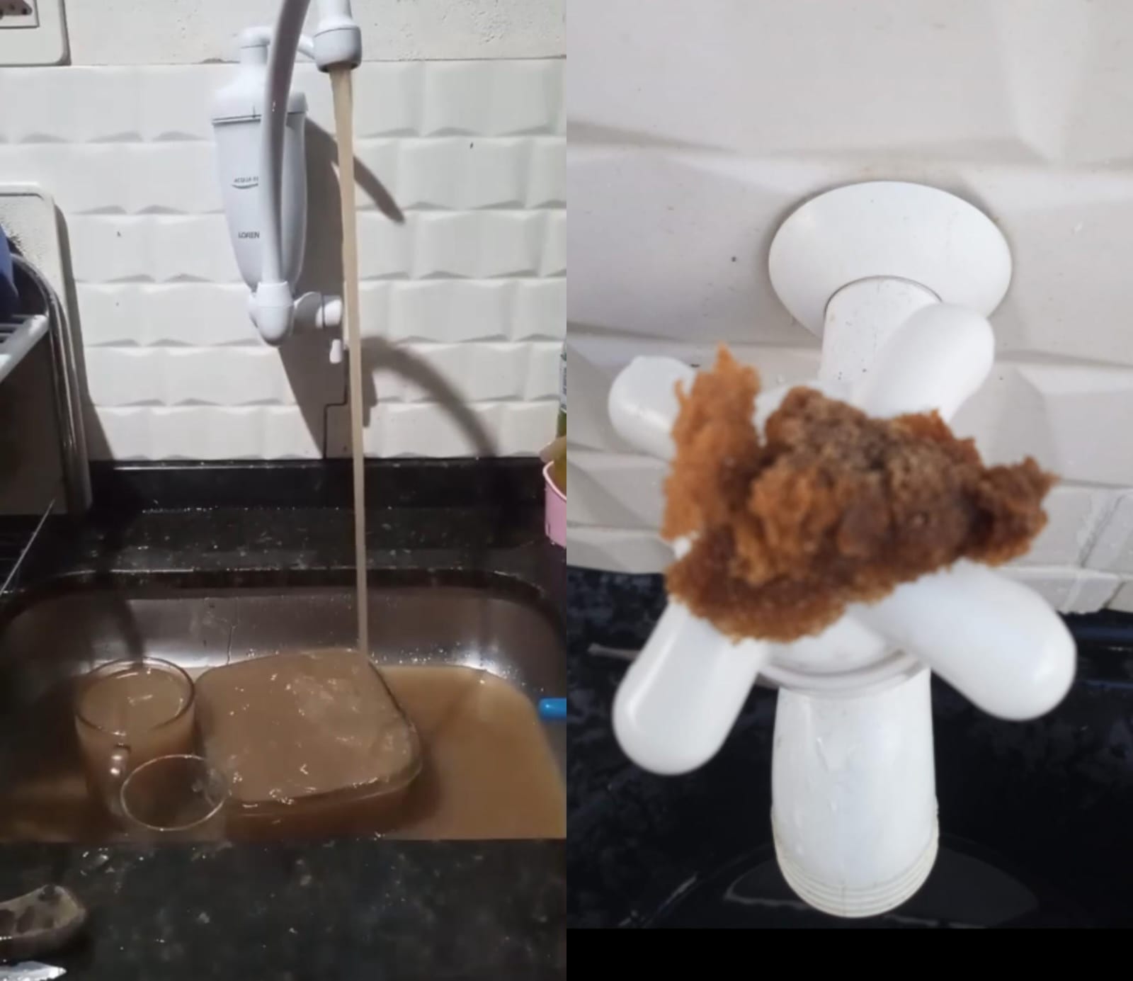 Revolta em Camaçari: Água Marrom Embasa não Resolve.