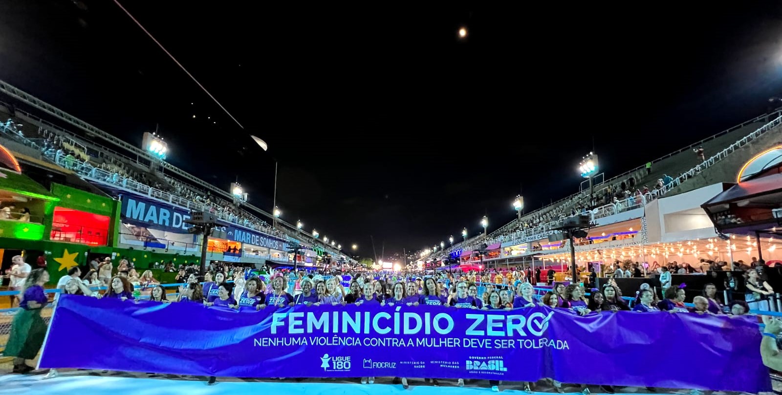 Ministério das Mulheres destaca ala do Feminicídio Zero no desfile