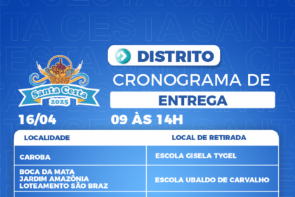 Cestas e Peixes da Semana Santa entregues para mais de 20 mil famílias nesta quarta-feira (16)