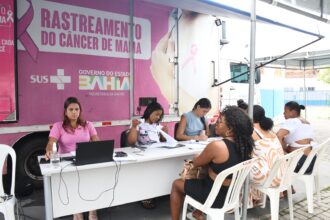 Carreta Rosa reforça importância da prevenção ao câncer de mama em São Francisco do Conde