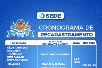 Início da distribuição de tickets da Santa Cesta em Candeias nesta quinta-feira (3)