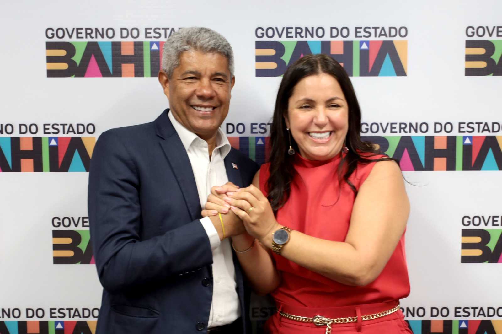 Jerônimo Rodrigues recebe visita da prefeita de Nilo Peçanha e destina entregas ao município