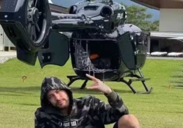 Helicóptero de luxo de Neymar é impedido de viajar por conta de certificado vencido