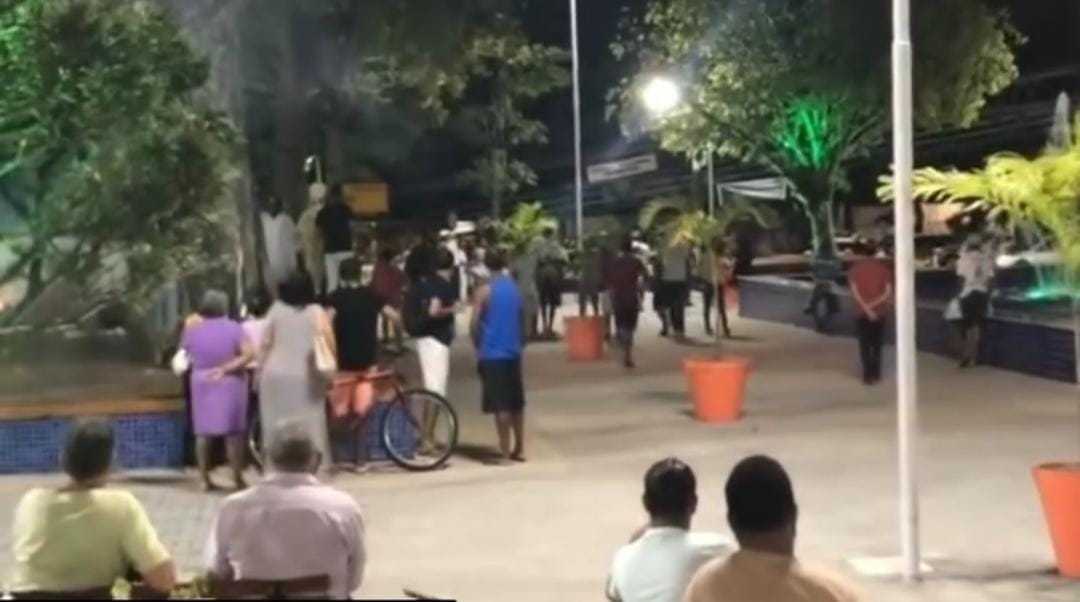 Mulher quase esfaqueada na Praça Montenegro