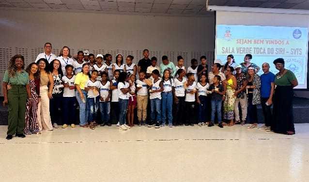 Ação socioeducacional da seduc e acelen em são francisco do conde pelo dia da biodiversidade SEDUC e ACELEN ação socioeducacional em São Francisco do Conde