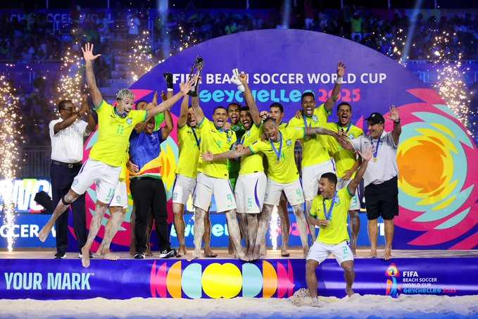 Brasil conquista heptacampeonato da Copa do Mundo de beach soccer