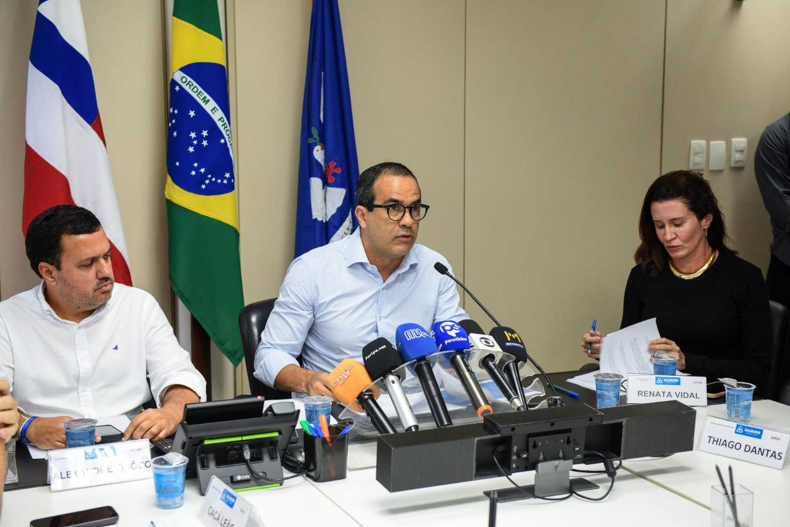 Em coletiva sobre greve, Bruno Reis critica PT, sugere reaproximação com Coronel e sinaliza futuro partidário de Ana Paula Matos