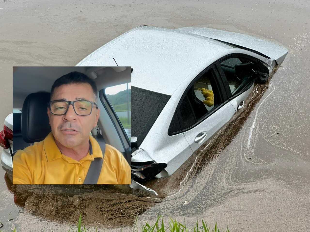 Criador do Prêmio Fama se acidenta na BR-324, mas está ileso